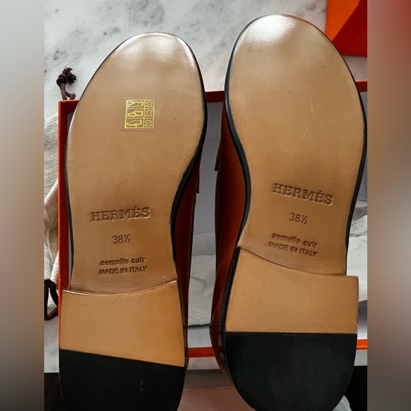 Hermès Kennedy Loafer for women in Naturel Brown sz 38.5 new in box w dust bags - Picture 2 of 11